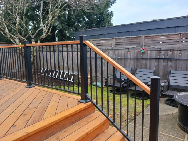 outdoor wooden deck