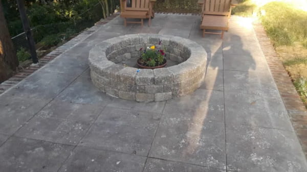 stone patio